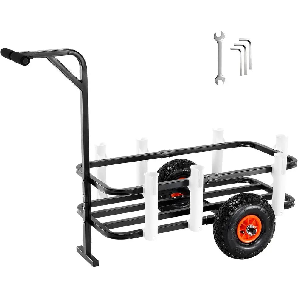 Beach Cart with 200 lbs Capacity, Two 11" Rubber Tires,