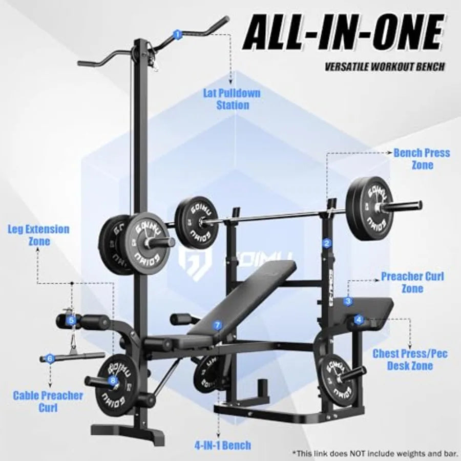 900LBS Weight Bench Set no Weights