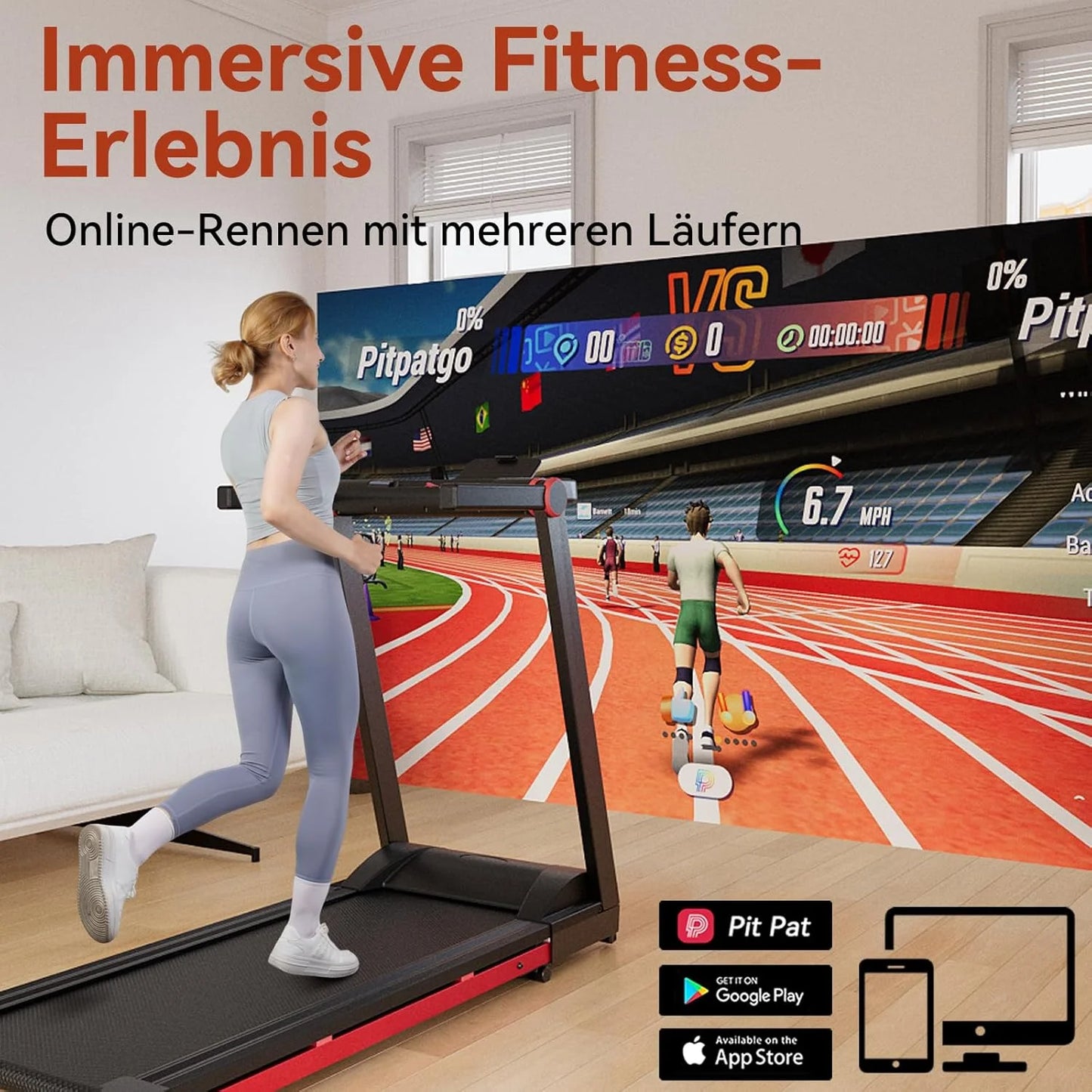 Foldable Treadmill  Adjustable