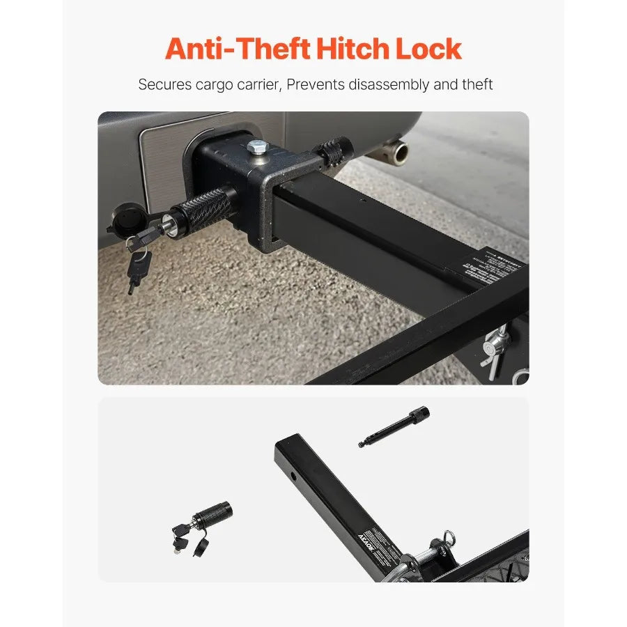 Hitch Mount Cargo Carrier  500 lbs Capacity