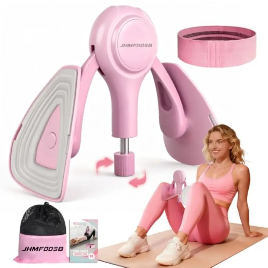 Pelvic Floor Exercise Device with Resistance Band, 15-75LB
