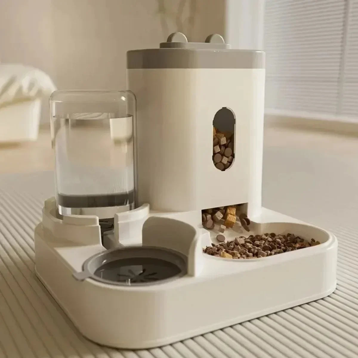 Automatic Pet Feeder With Water Fountain