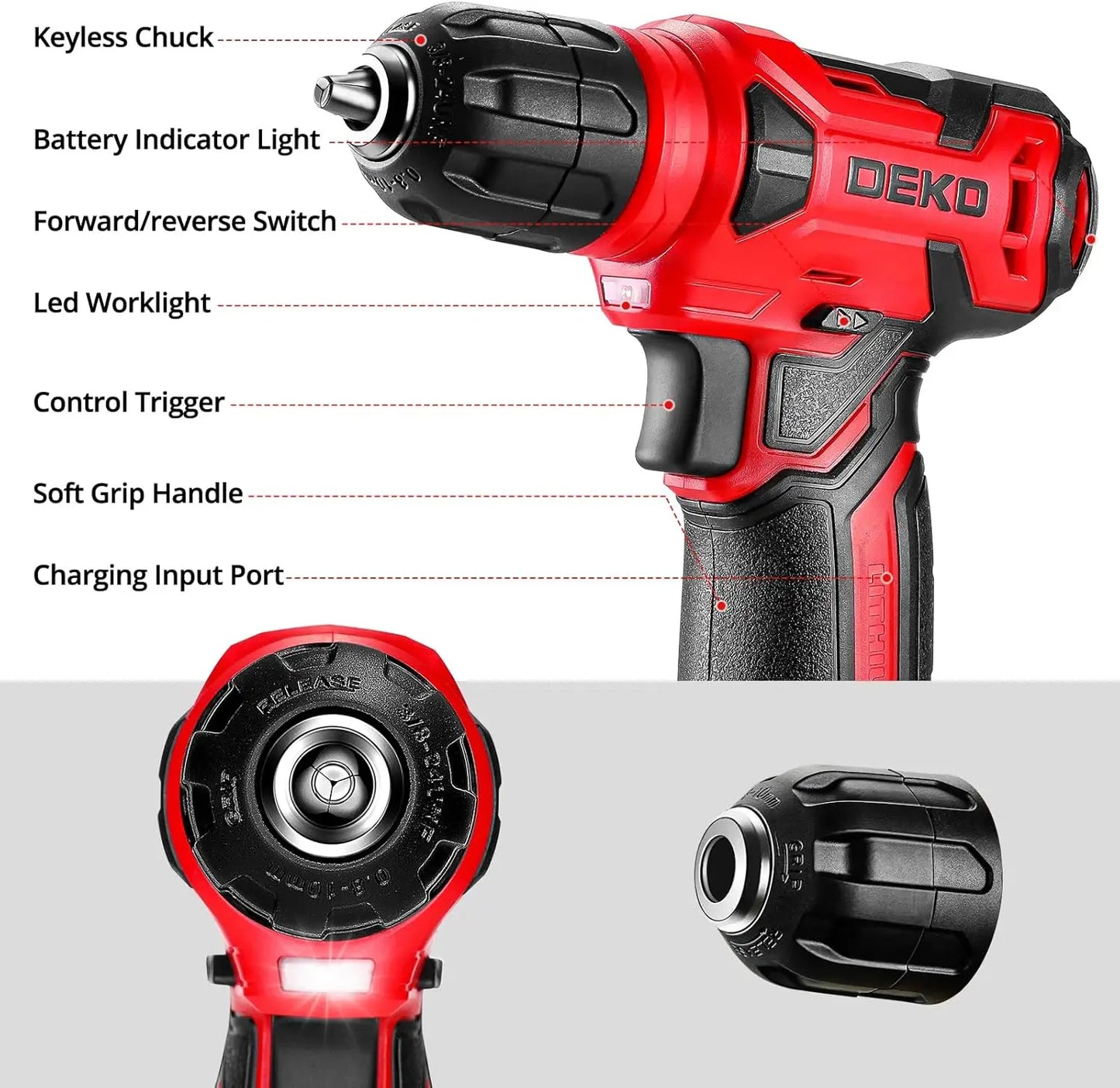 Tool Set with 8V Cordless Drill