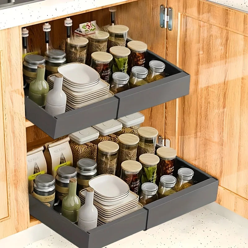 Expandable Pull out Cabinet Organizer