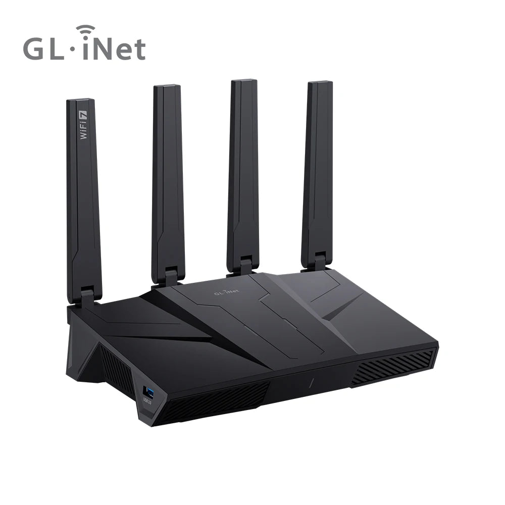 Tri-Band WiFi 7 Router VPN Compatible with Fiber Optic Modem