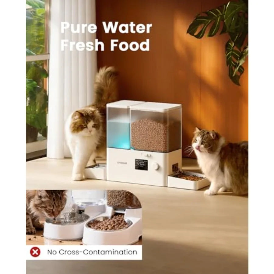Automatic Cat Feeder and Water Dispenser,