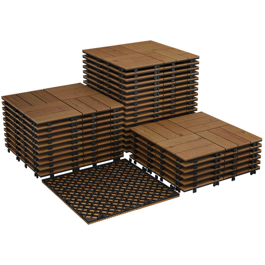 Acacia Wood  Deck Tiles for Patio , 12"x12"