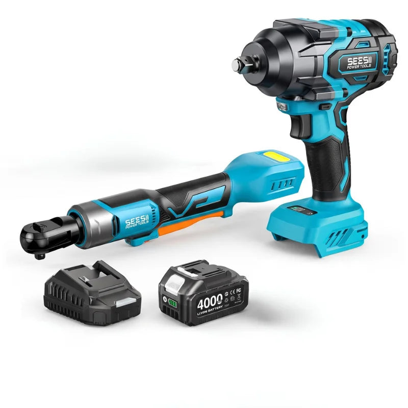 3/8" Ratchet Wrench & 1000N.m Impact Wrench Kit
