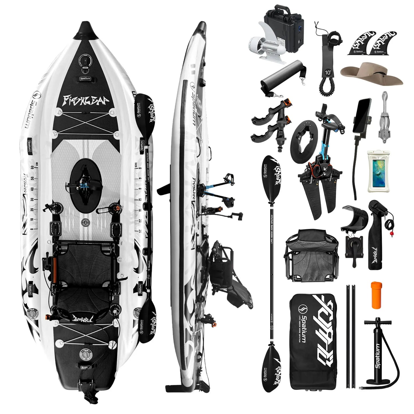 Pedal Drive Fishing Inflatable Kayak