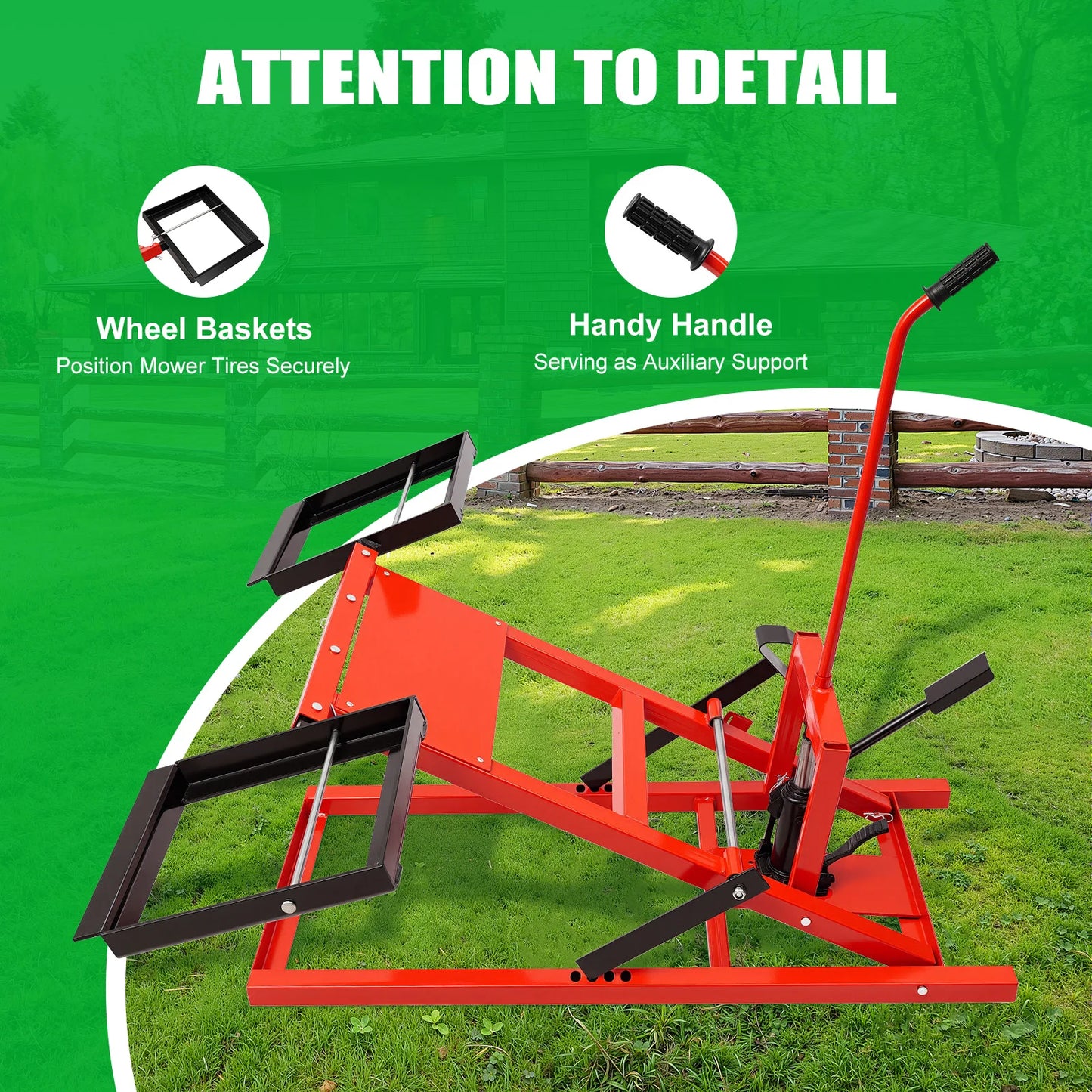 Lawn Mower Lift 500lbs Hydraulic