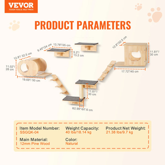 Wall Mounted Cat Shelves and Perches