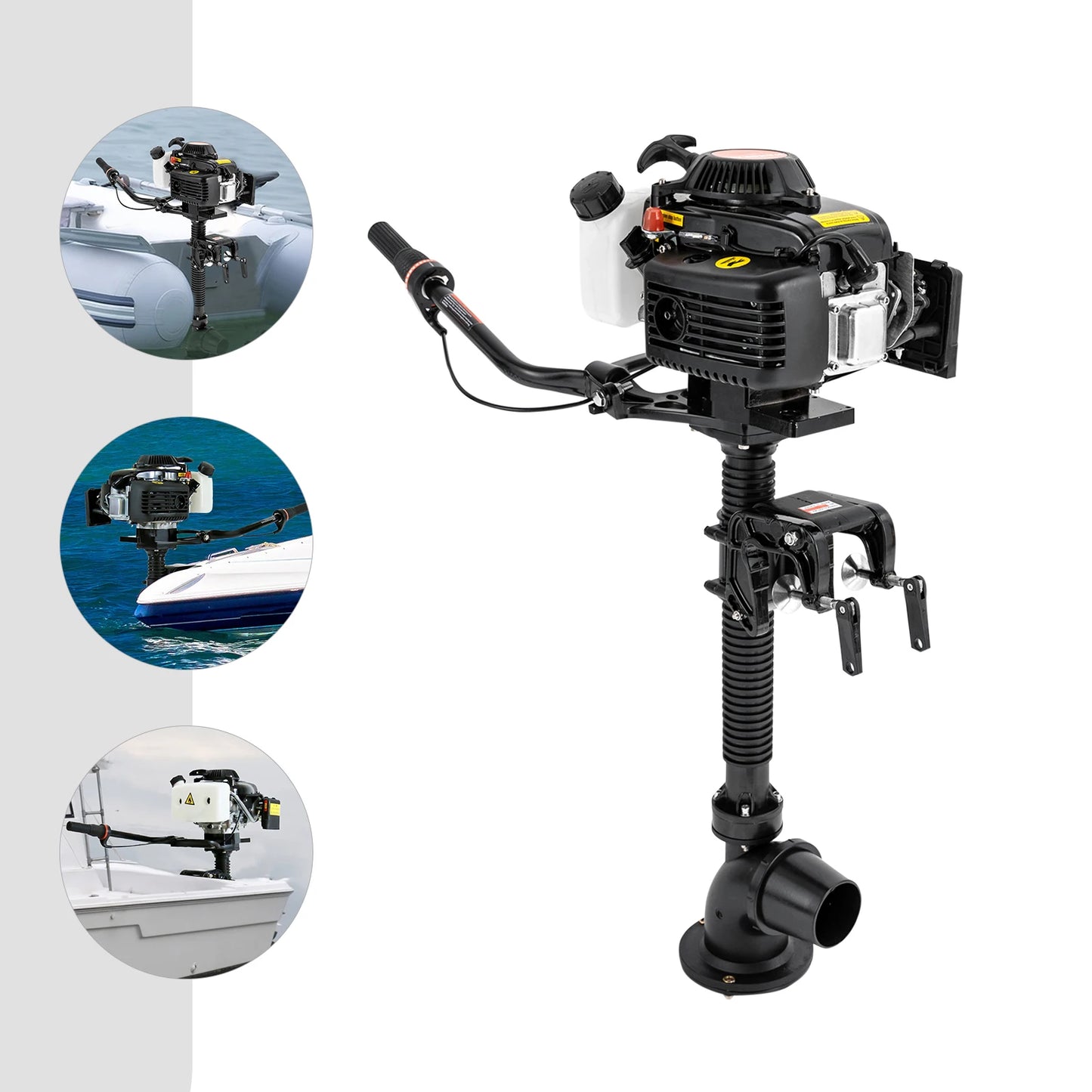 4HP 55cc 4-Stroke Outboard Motor, with Jet Pump,