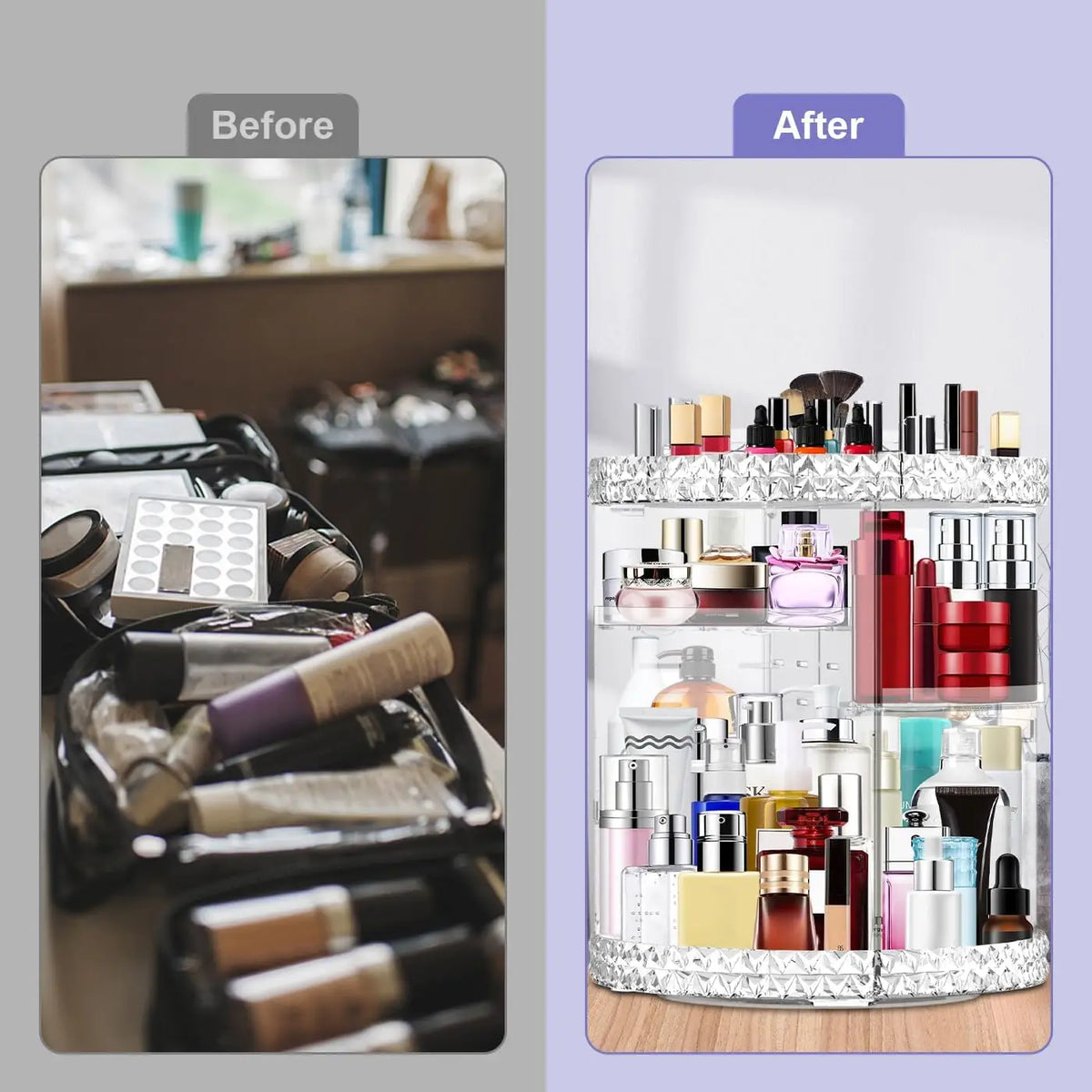 360° Spinning Skincare Storage Organizer