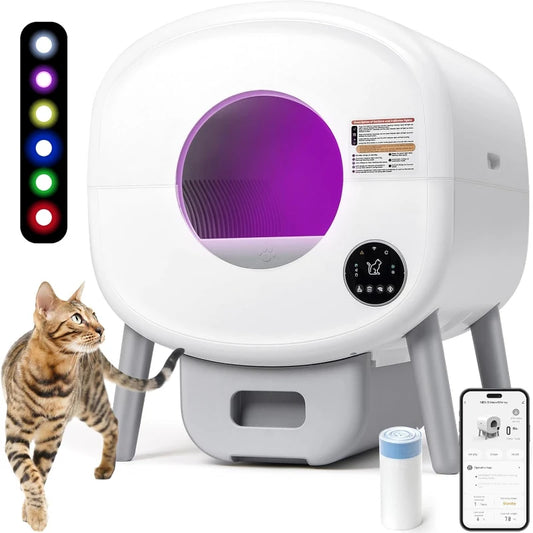 Litter Box Self Cleaning for Multiple Cats