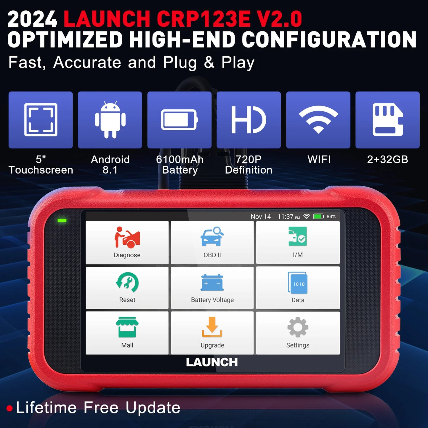 V2.0 OBD2 4 System Car diagnostic tool