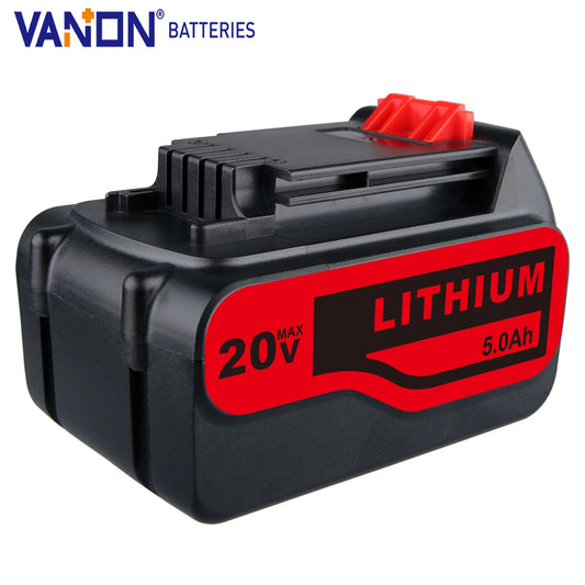 20V 5.0Ah Lithium Max Battery Replace for Black and Decker