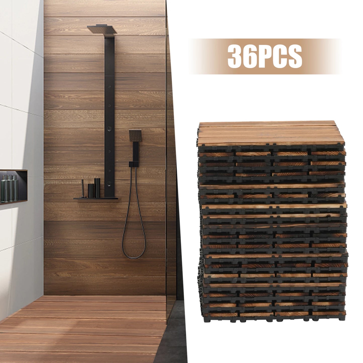 Wooden Balcony Patio Tiles