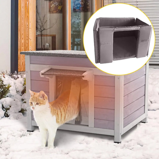 Insulated Cat Shelter Weatherproof for Winter