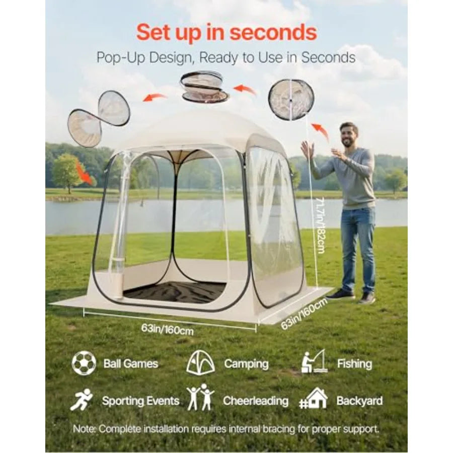 Pop up Sports Tent for 2-4 Person