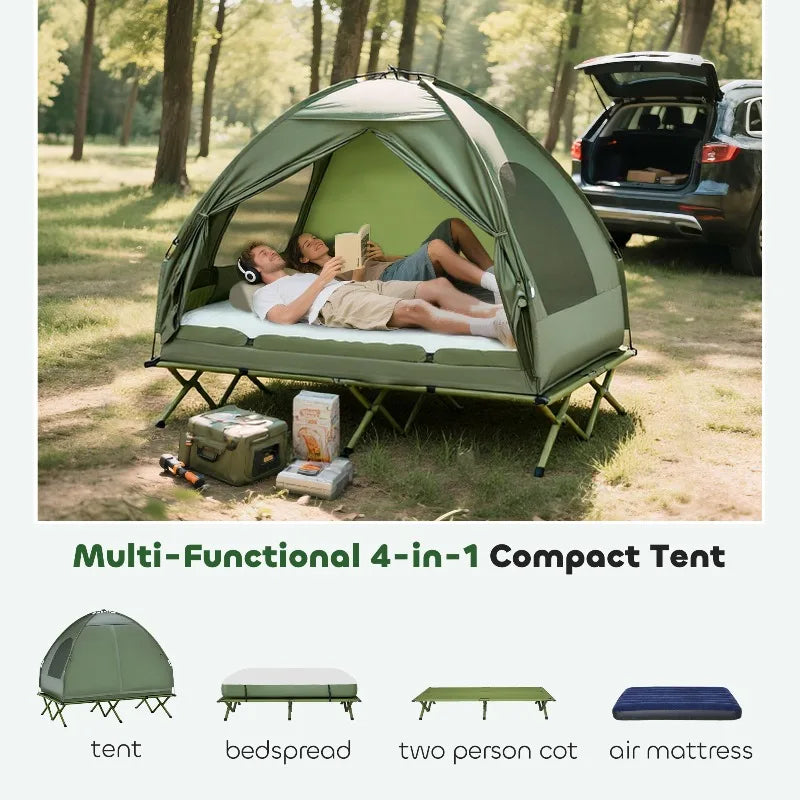 2 Person Camping Tent Cot