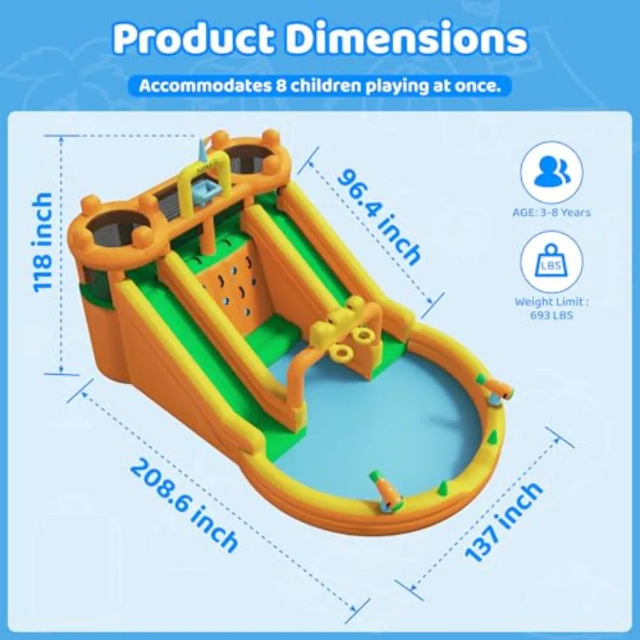 Inflatable Water Slide for Backyard