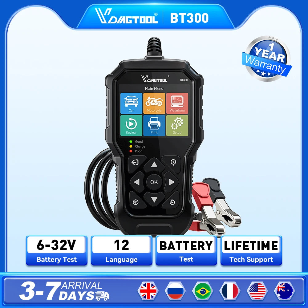 Car Battery Tester 6V 12V