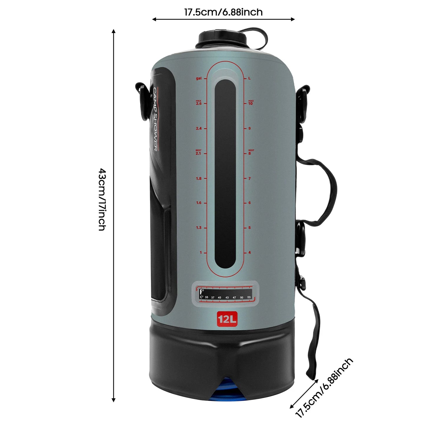 12L Portable Camping Shower