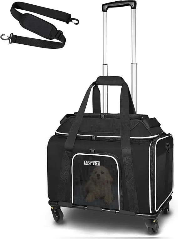 Pet Carrier with Wheels 18x11x11  Airline Approved