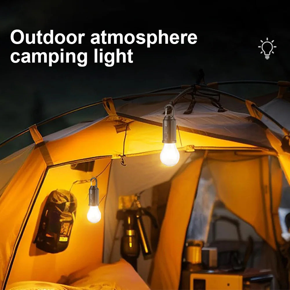 Solar Powered LED Camping Lamp with Hook
