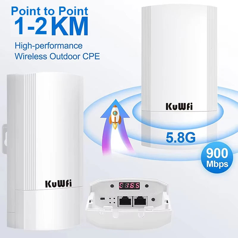 5.8G 900Mbps WiFi Repeater Router