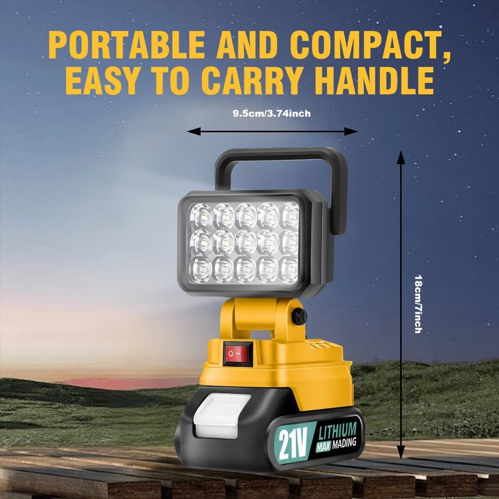 LED Work Light Compatible with Makita Battery