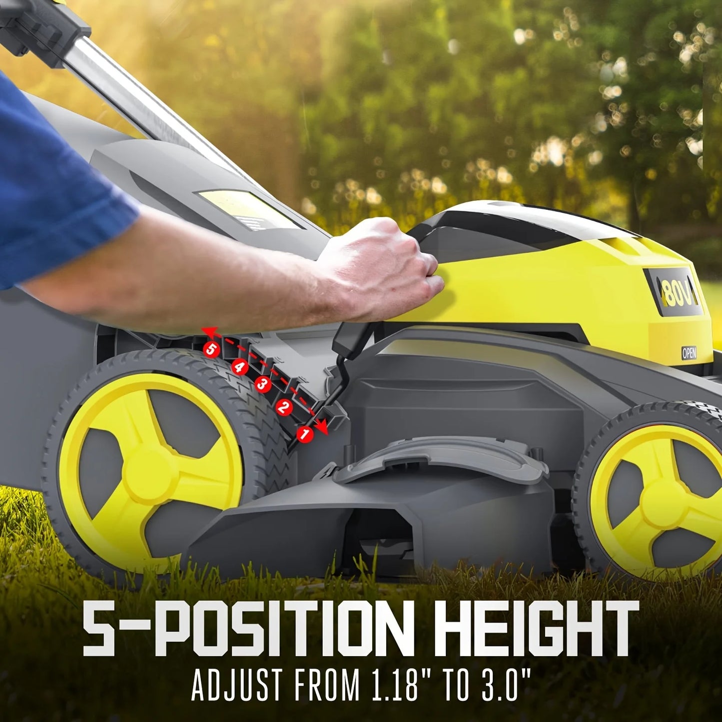 80V 26" Self-Propelled Lawn Mower