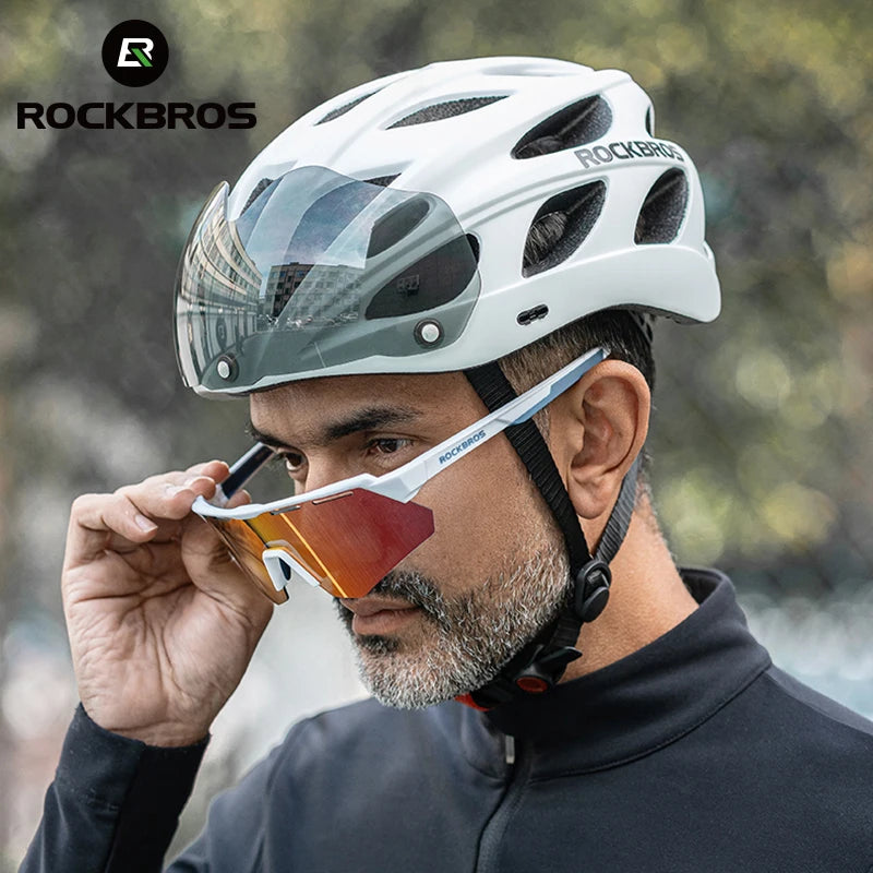 Cycling Helmet With Goggles
