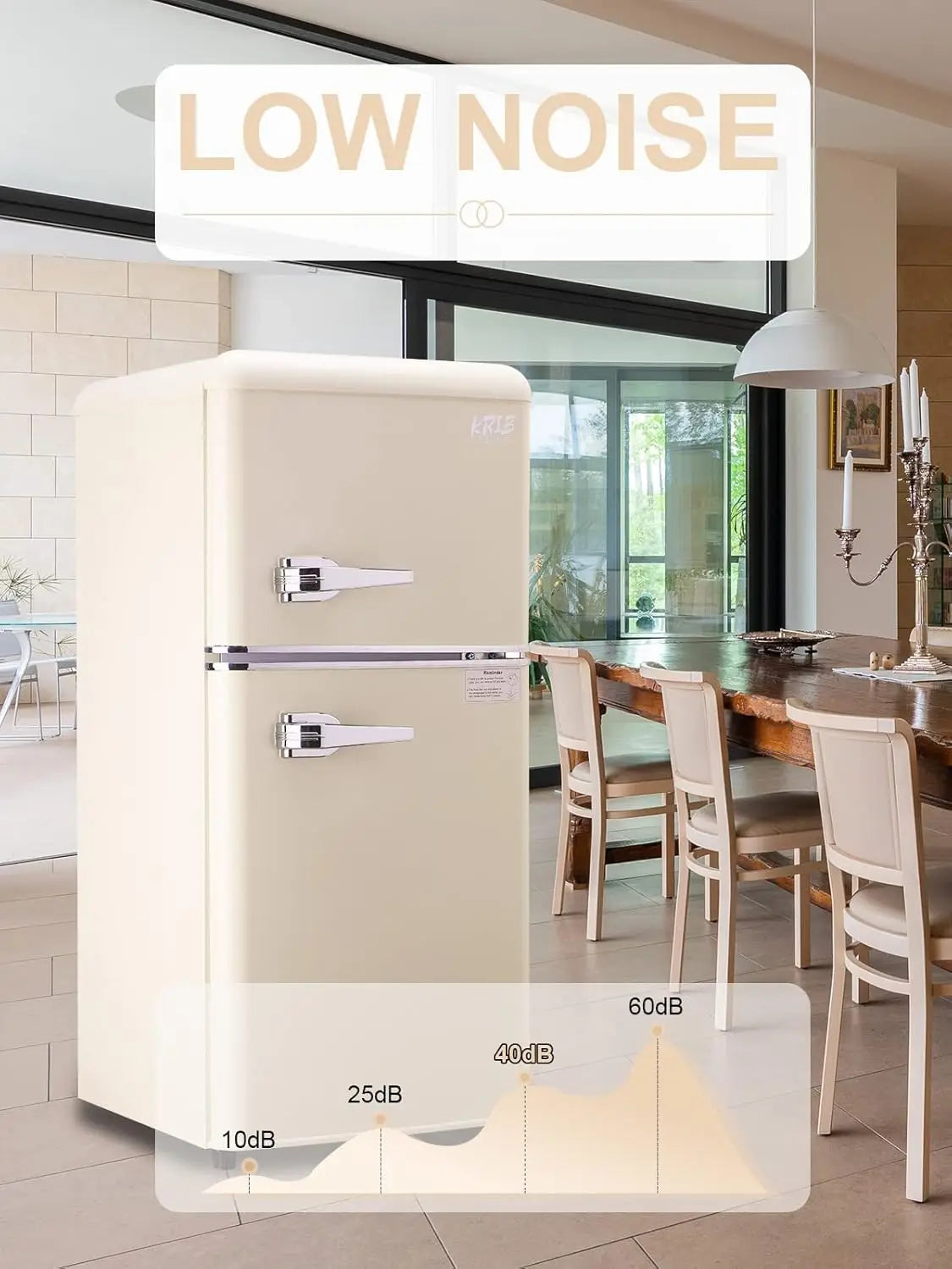 3.2 Cu.ft Mini Fridge with Freezer