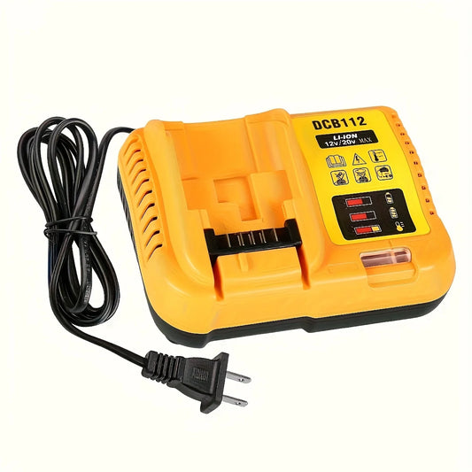 Fast battery charger for Dewalt 12V/20V, battery not included.