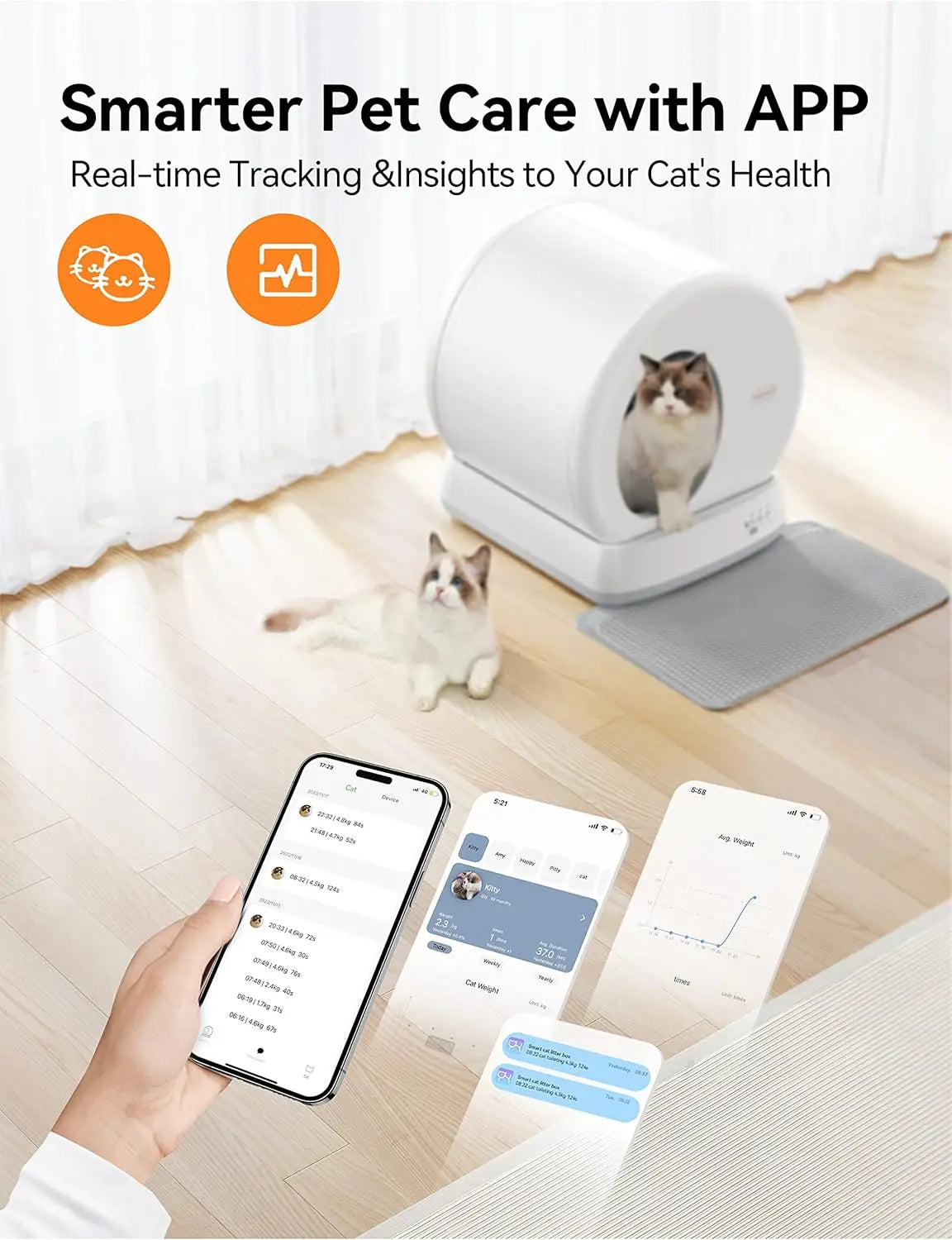 Self-Cleaning Cat Litter Box