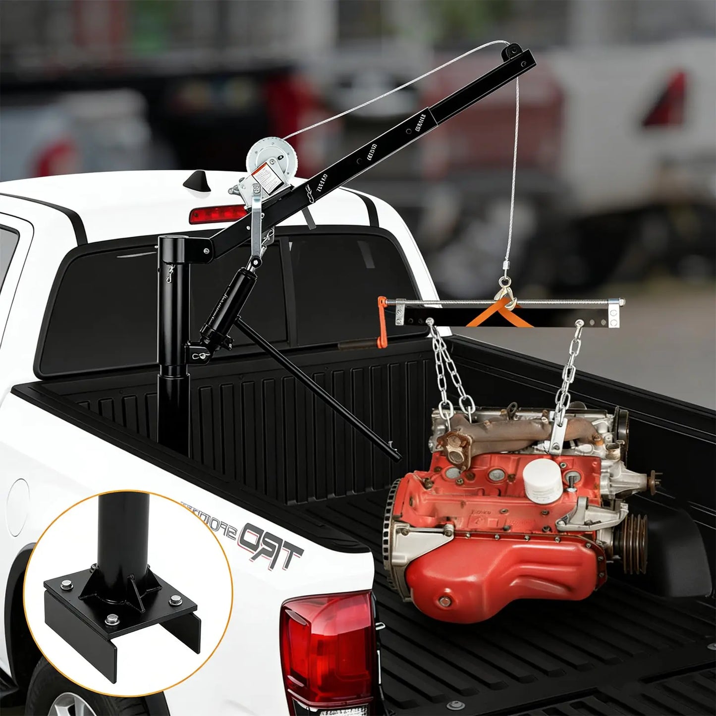 Hydraulic Truck Hoist 1000 LBS  360 Degree