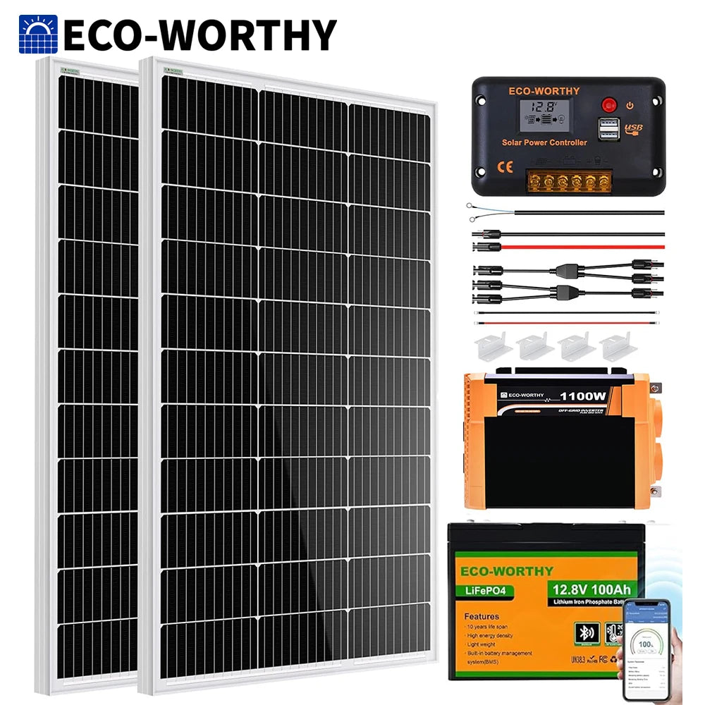 200W Solar Power Kit