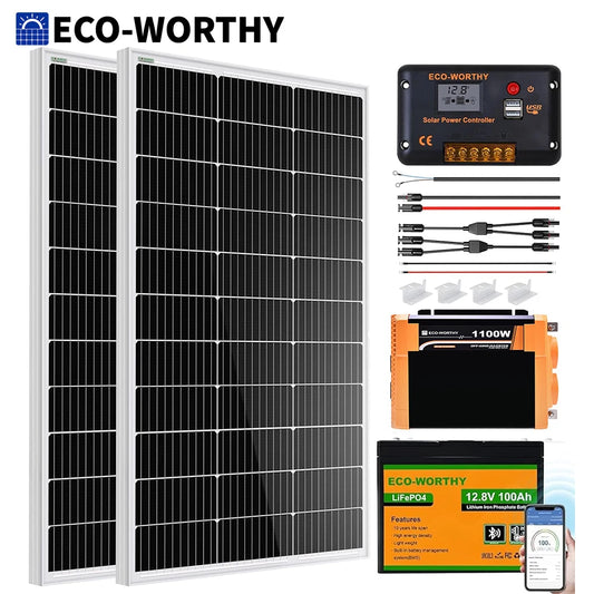 200W Solar Power Kit