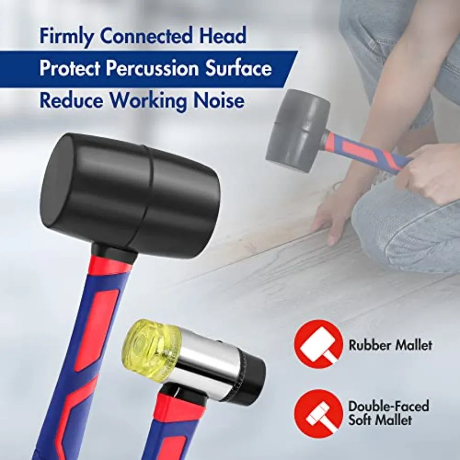 5-Piece Hammer, Fiberglass Handle Set