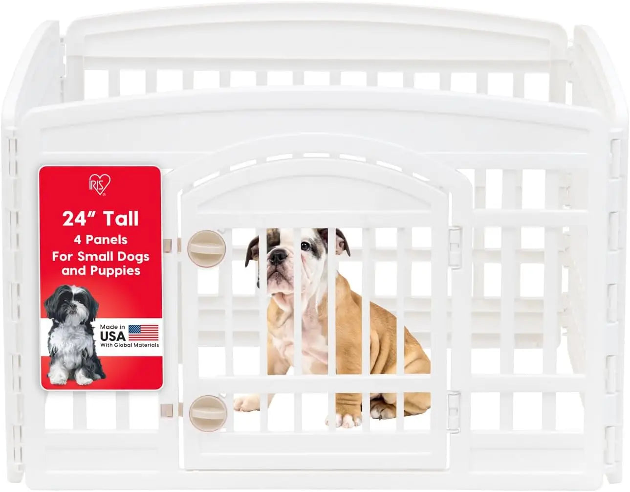 Puppy Playpen with Door, 35x35x24 Inches
