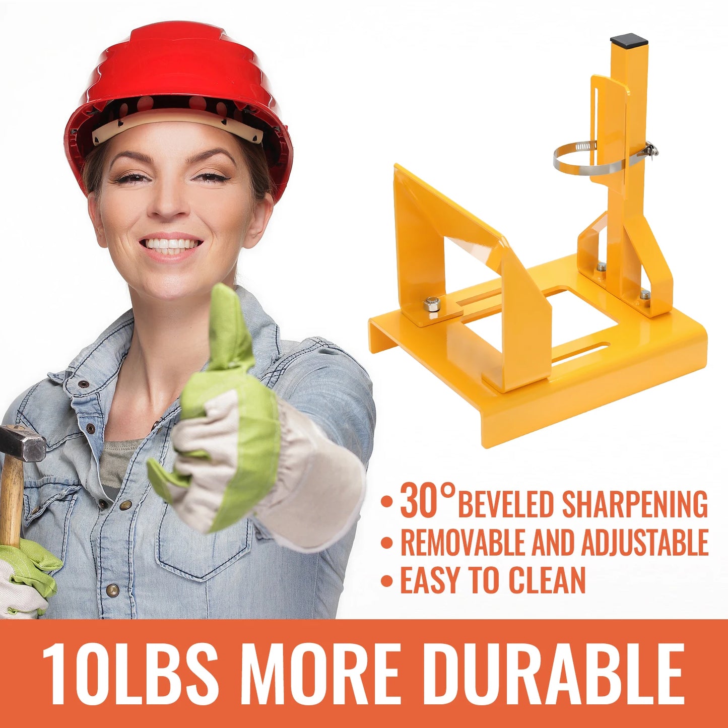 Lawn Mower Blade Sharpener 30° Adjustable Bevel