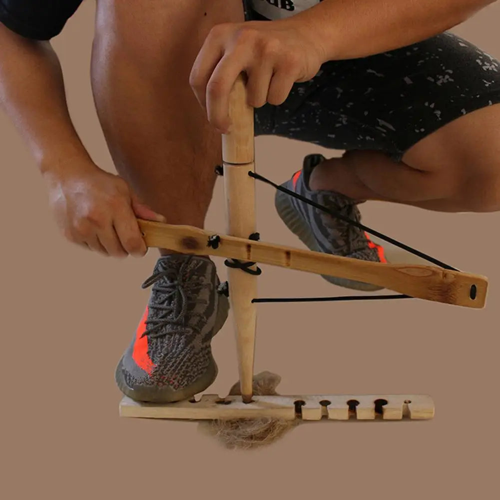 Bow Drill Fire Starter Kit
