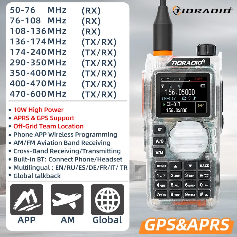 10W GPS APRS Radio Walkie Talkie