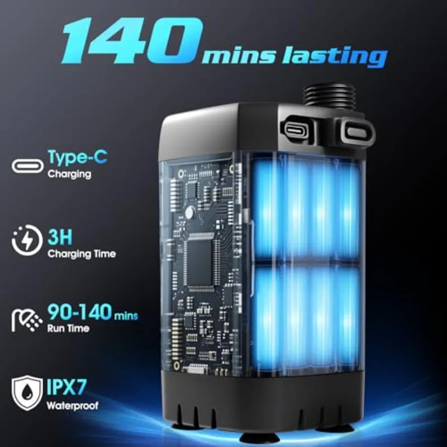 Shower For Camping With 2000W Auto-Off Heater