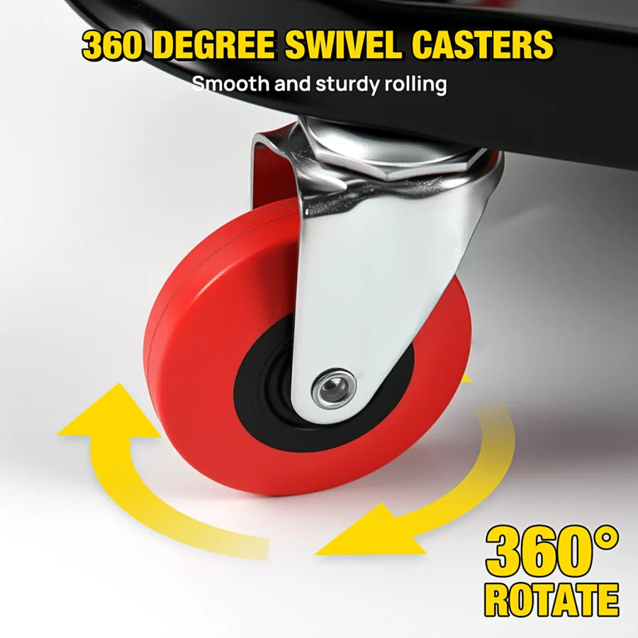 2-In-1 Folding Rolling Mechanic Seat