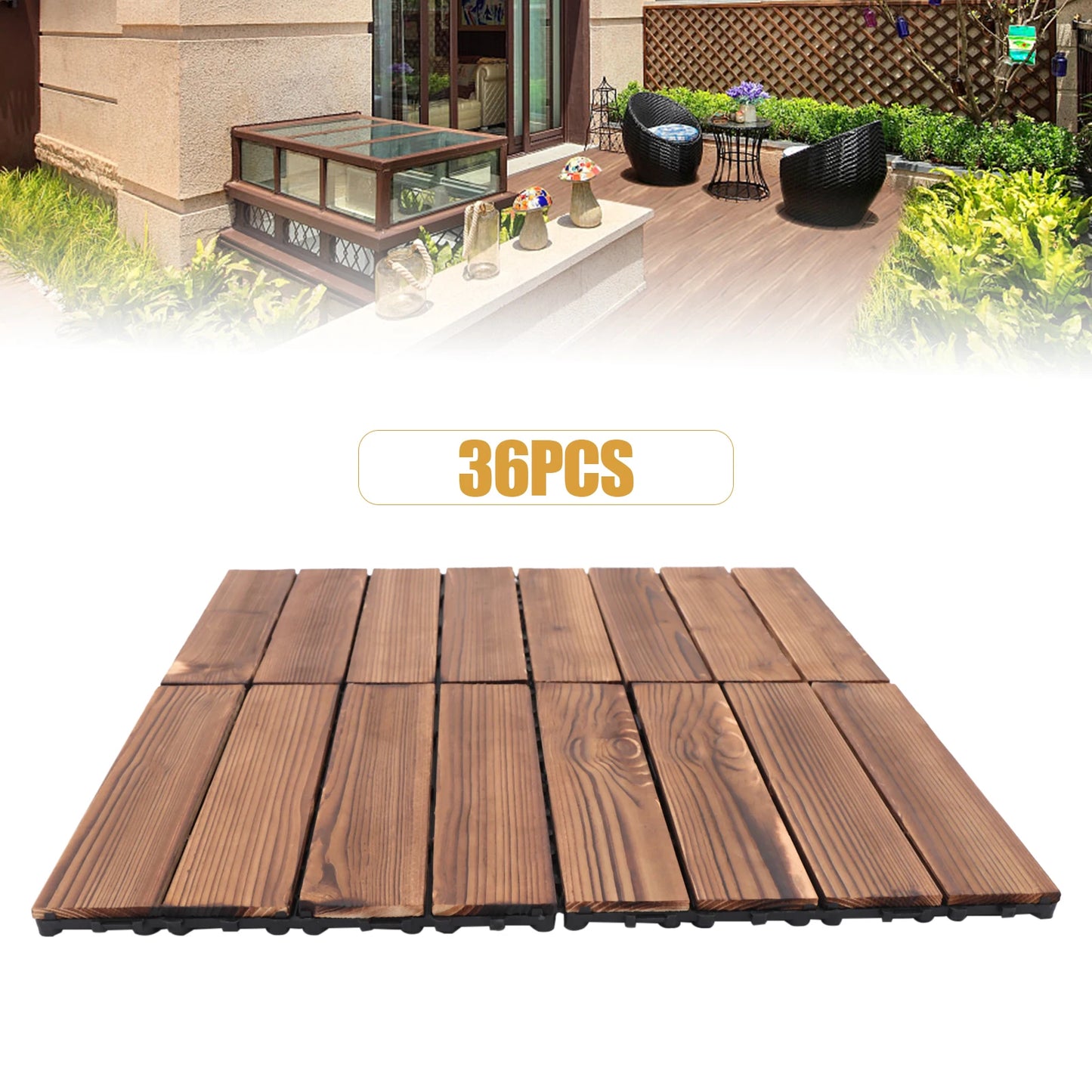 Wooden Balcony Patio Tiles
