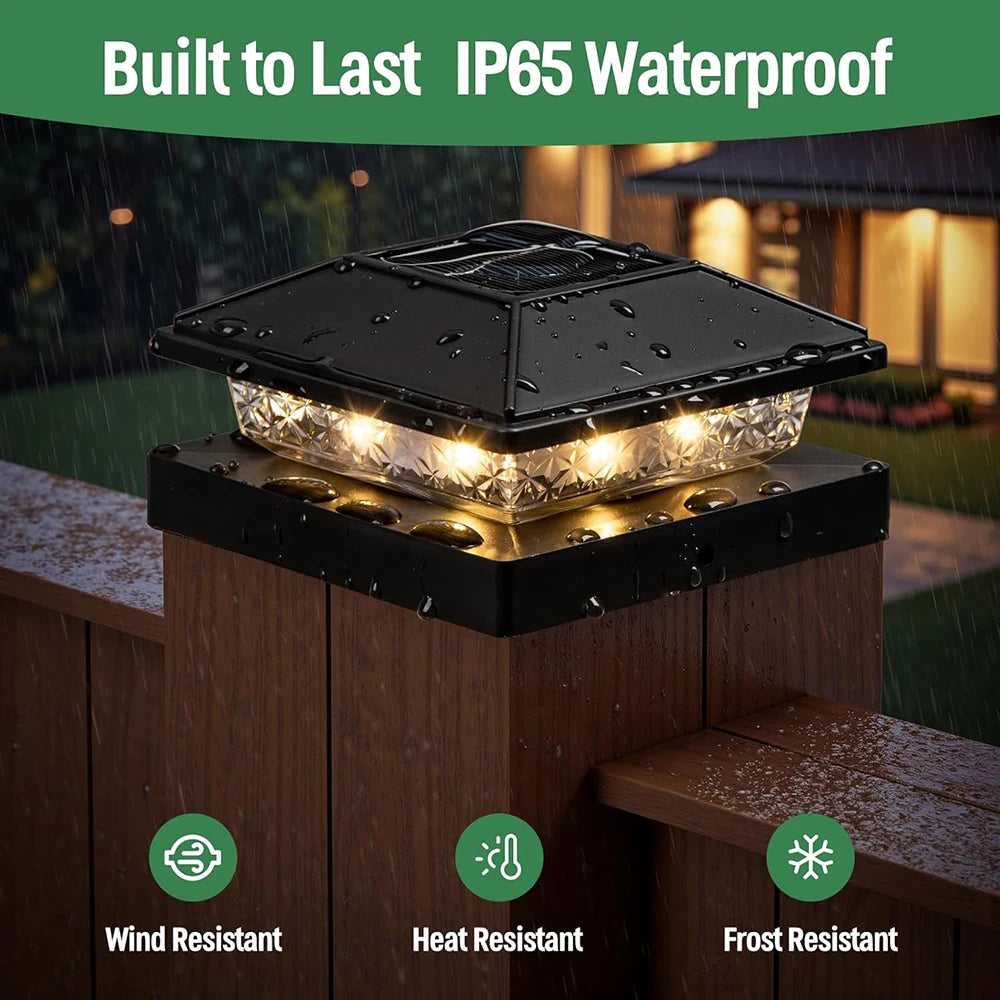 Outdoor Solar Post Cap Lights