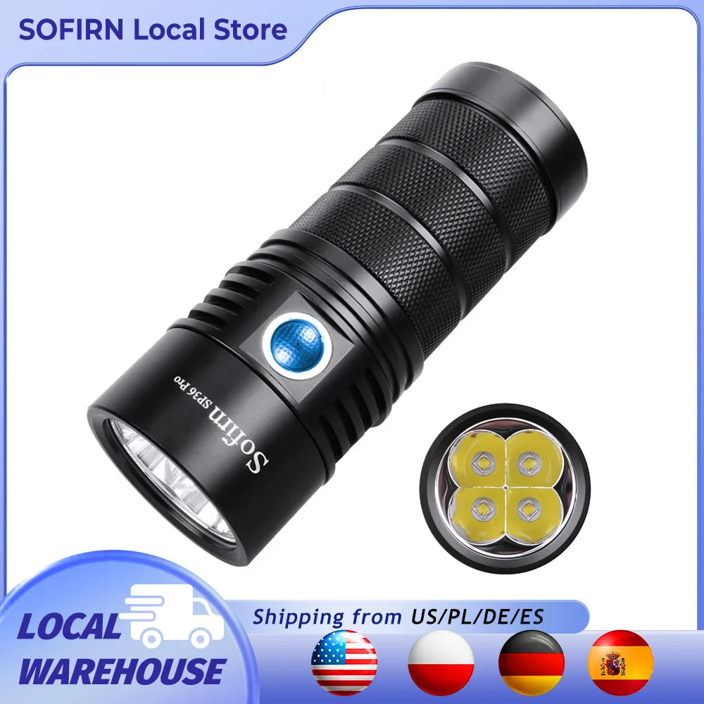 8000lm Powerful LED Flashlight