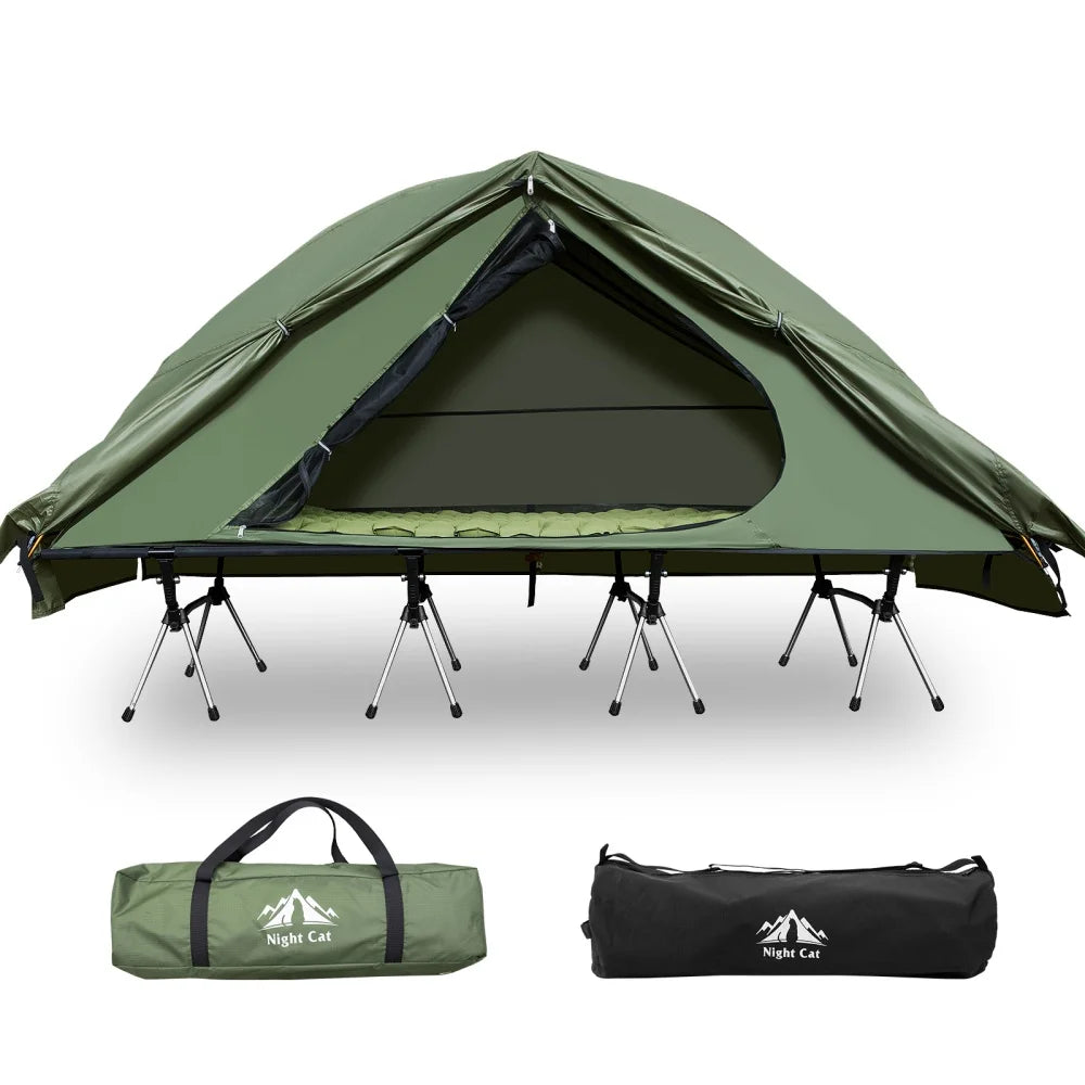 Elevated Camping Cot Tent for 1 Person
